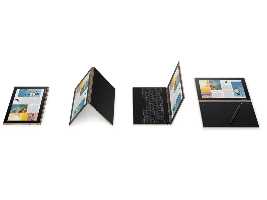 Laptop Lenovo Yoga Book 10 inch 2016, Windows 10 — Yoga Book — unikalna konstrukcja bez klawiatury fizycznej