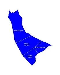 Mapa poglądowa dzielnicy Praga-Północ z podziałem na osiedla — Naprawa laptopa Lenovo Ochota — jak zamówić odbiór