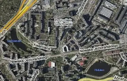 Zrzut mapy satelitarnej okolic ulicy Busolowej i Przyczółka Grochowskiego, Praga-Południe — Naprawa laptopa Lenovo Rembertów — jak zamówić odbiór