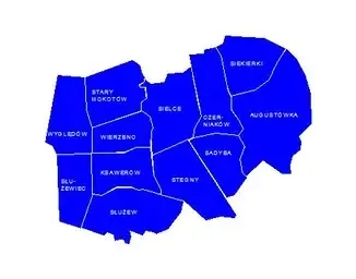 Mapa konturowa dzielnicy Mokotów z podziałem na osiedla — Odzyskiwanie danych z laptopa Lenovo — Mokotów