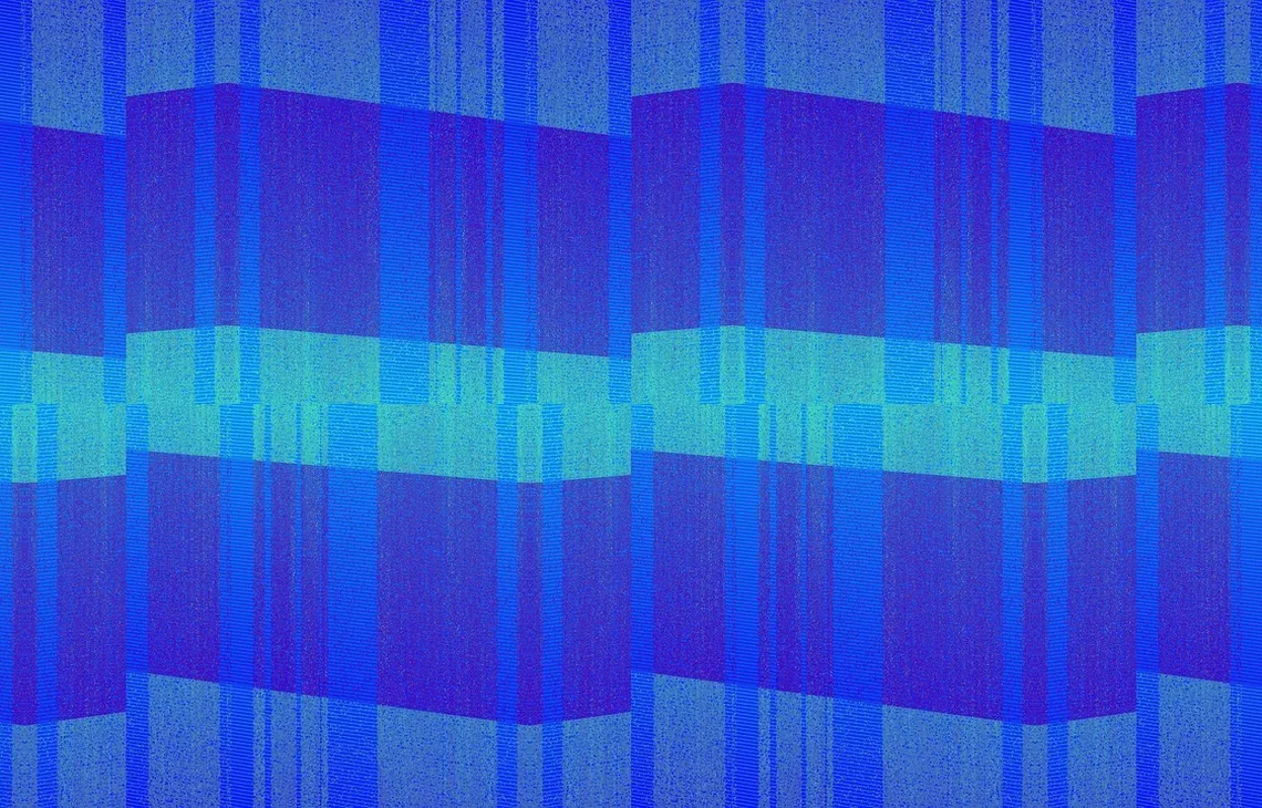 abstrakcyjna niebieska tekstura glitch, brak realnego ekranu BSOD — naprawa czujnika światła otoczenia sterującego jasnością ekranu